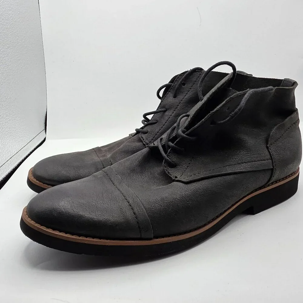 Bucks By Walk Over Mens Size 11 Black Boots Walking Casual Party Formal